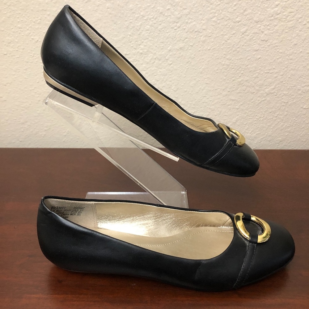 No Boundaries Black Round Toe Ballet Flats 8.5